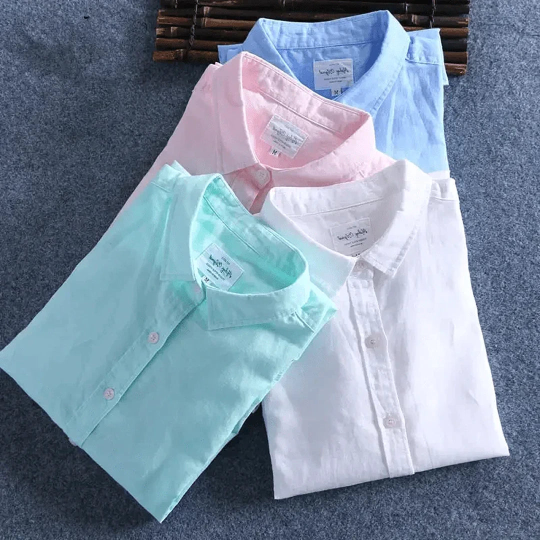 Men's Cotton Linen Shirt (Pack Of 4)